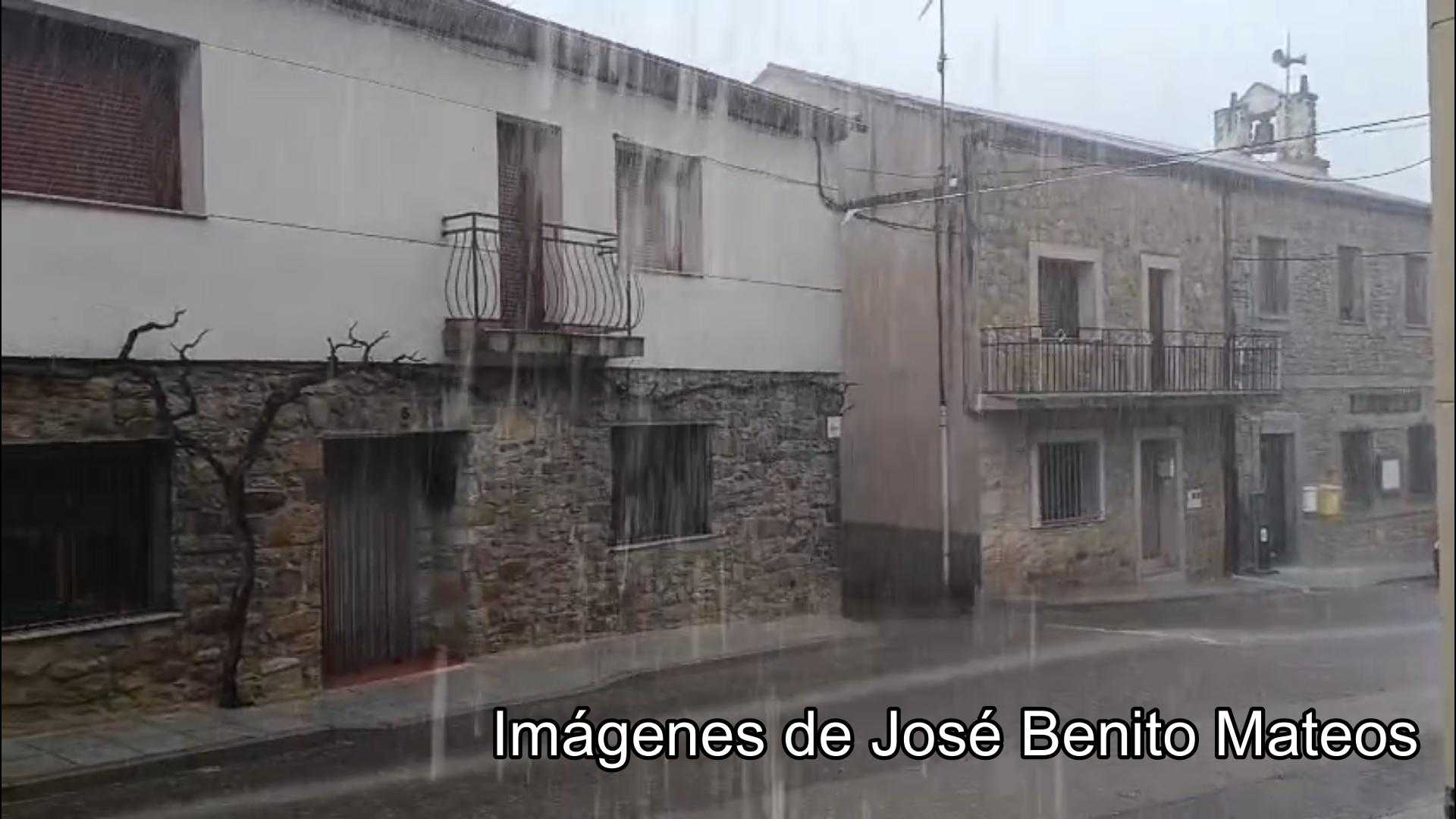 (VIDEO) El temporal de hoy en El Rebollar