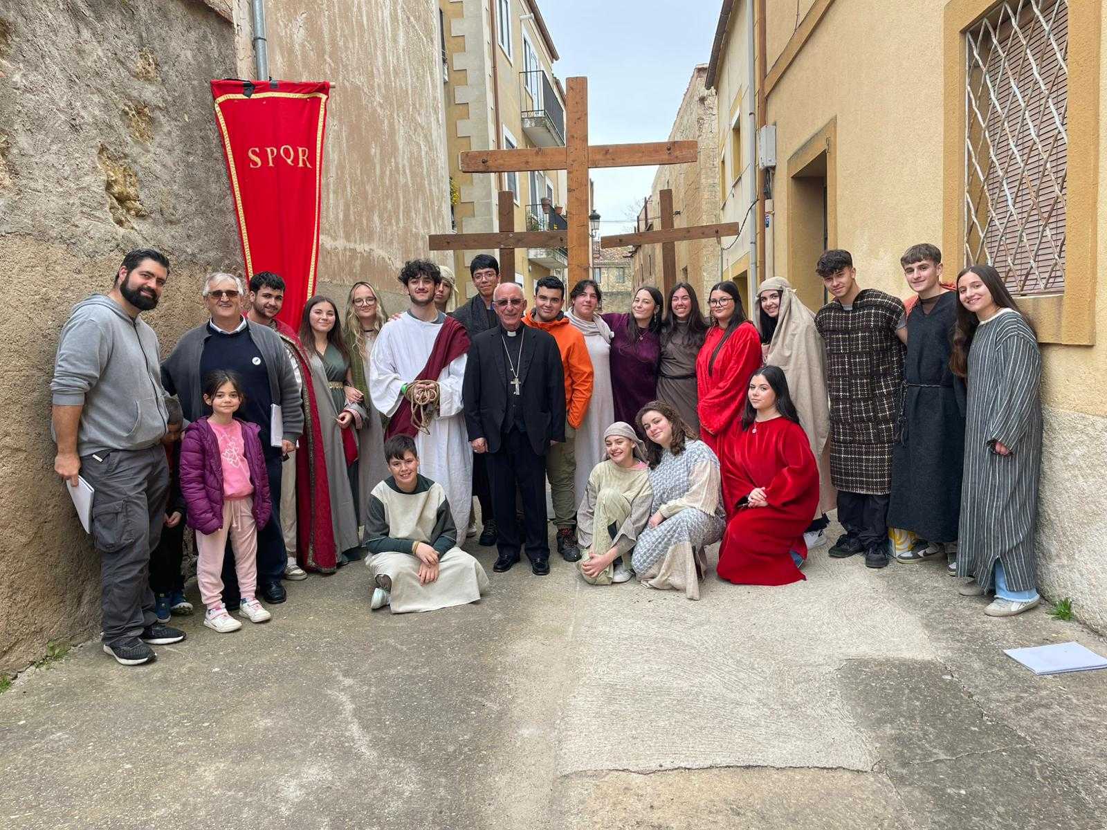 Últimos ensayos del grupo de El Manantial antes de iniciar el programa de representaciones de La Pasión 2026