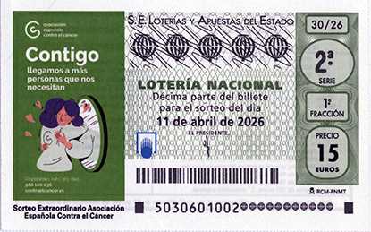 La administración de lotería número 2, Martín Mesa, recuerda que ya se pueden adquirir los boletos para el Sorteo Extraordinario a favor de la Asociación Española contra el cáncer