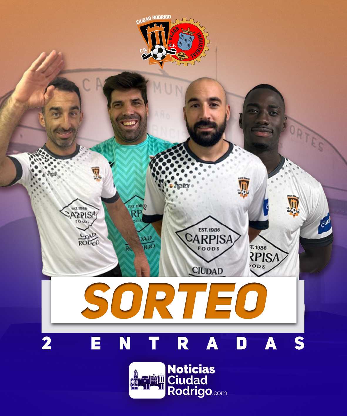 SORTEO/ ¡Consigue una entrada gratis para ver el Derbi entre el Ciudad Rodrigo CF y Béjar Industrial!