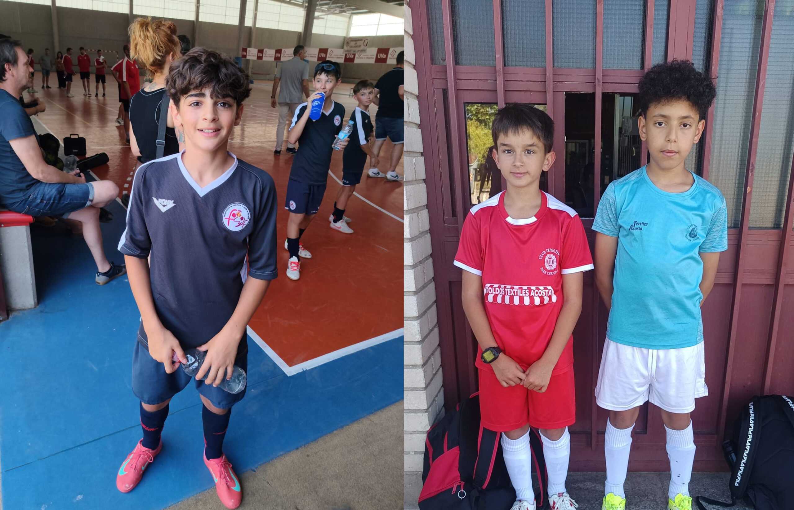 Javier Vicente, Iker Da Fonseca y Yasser entrenan con la Selección de Castilla y León de fútbol sala
