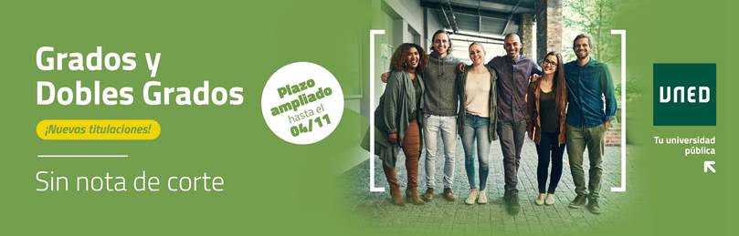 Recuerda: la UNED mantiene abierto su periodo de matrícula hasta el 4 de noviembre