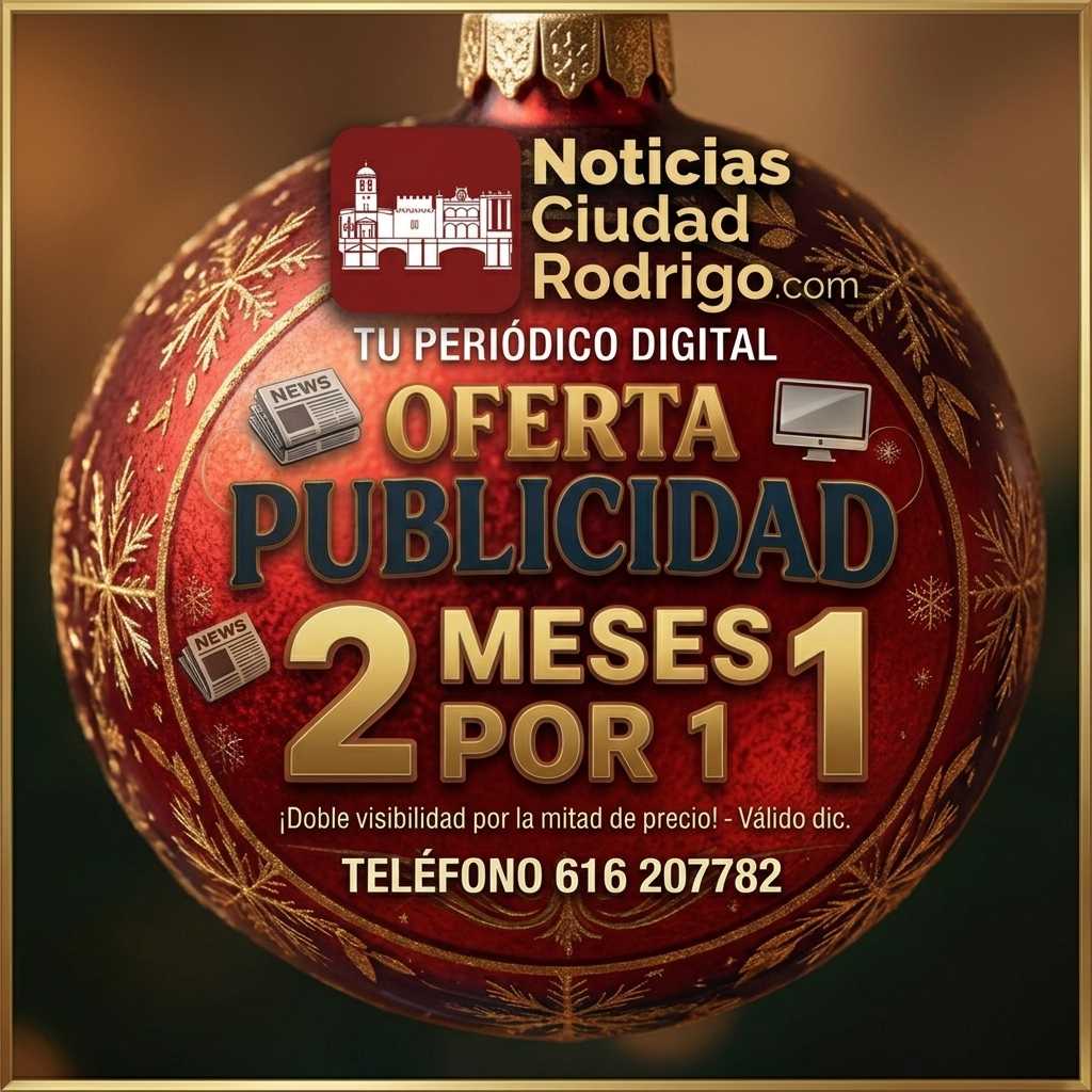 Oferta publicitaria en Noticias Ciudad Rodrigo con motivo de la Navidad